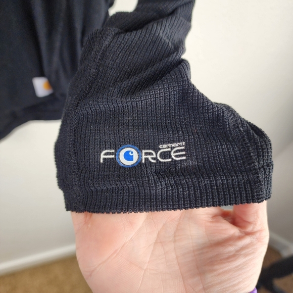 Carhartt Base Force Midweight Black Thermal Long Sleeve Top Mens 2XL Tall - Picture 7 of 9